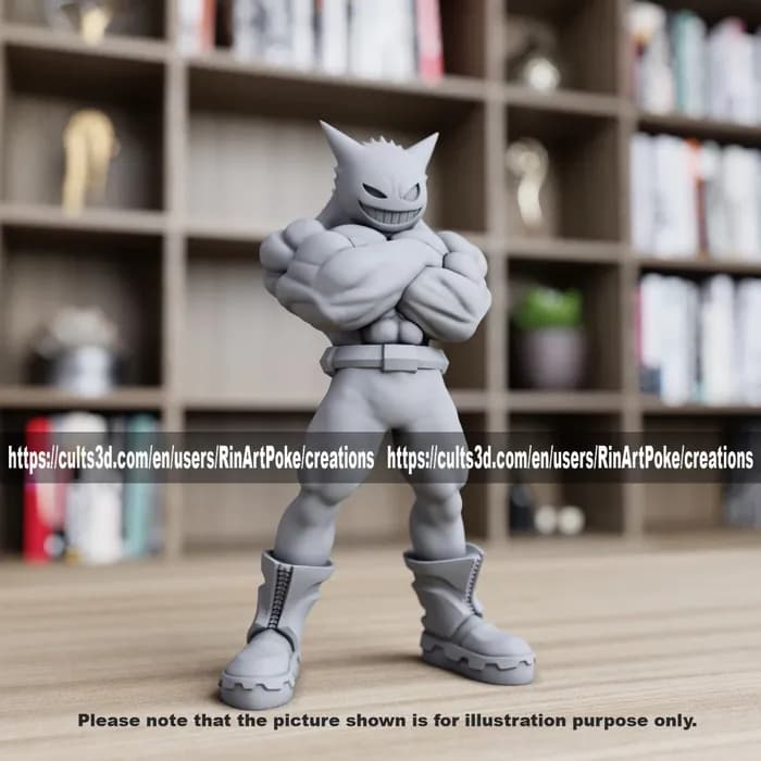 STL - muscular gengar full part stl