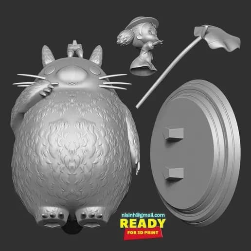 STL - my neighbor totoro render 3