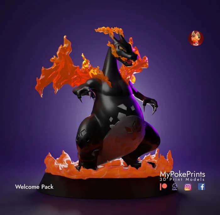 STL - mypokeprints gigantimax charizard