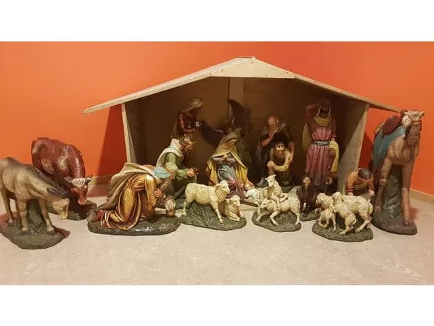 STL - Nacimiento Navideño Completo render 2