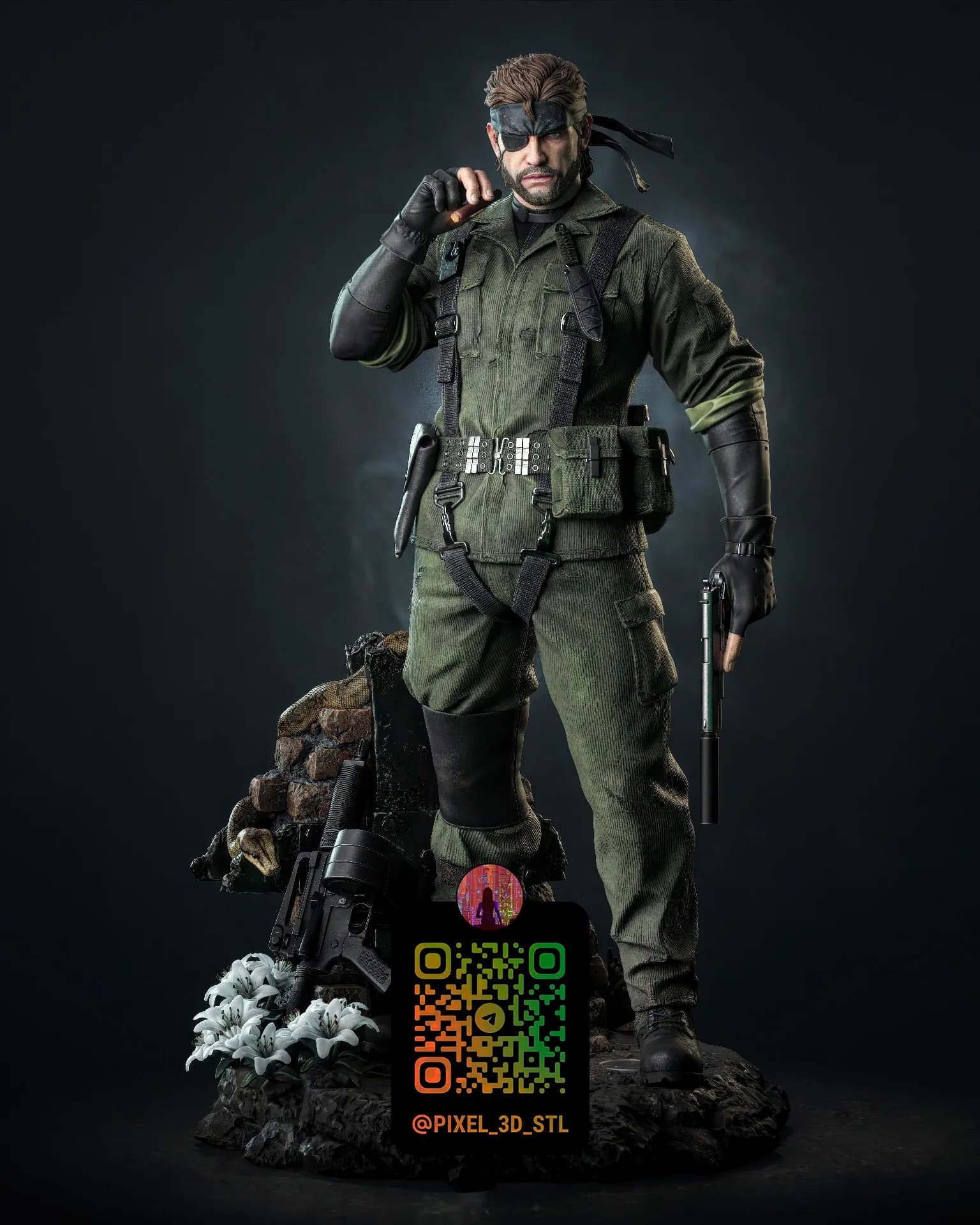 STL - Naked Snake Big Boss Metal Gear