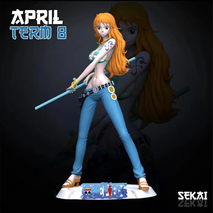 STL - nami sculpture sekai 3d models