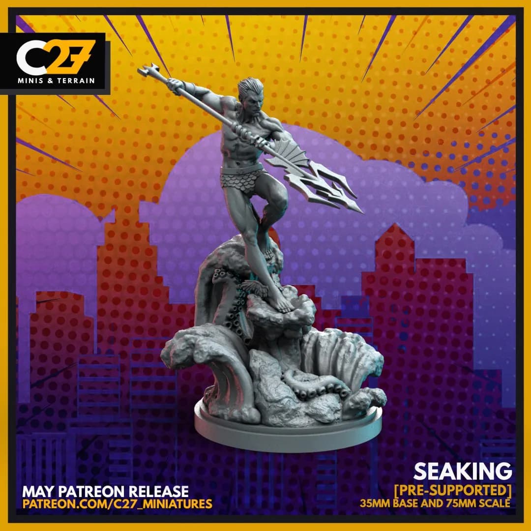 STL - Namor Seaking collectible figure