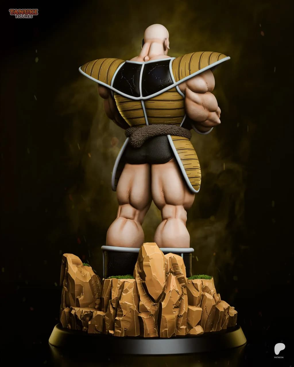 STL - Nappa figura de Dragon Ball Z render 2