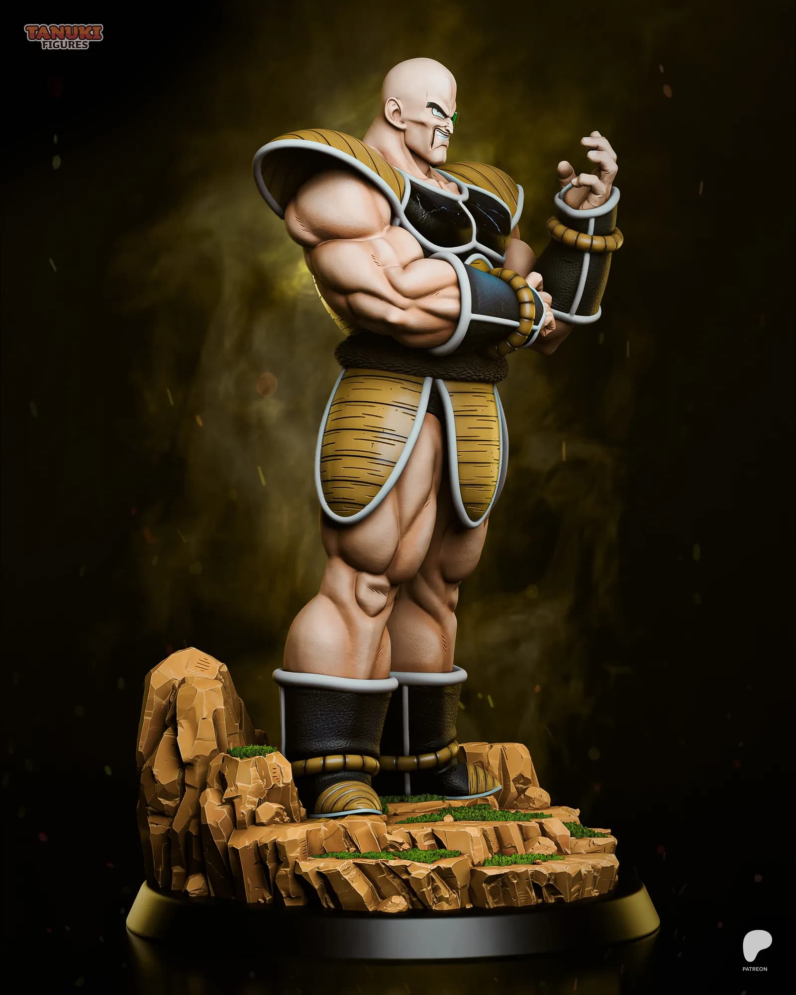 STL - Nappa figura de Dragon Ball Z render 5