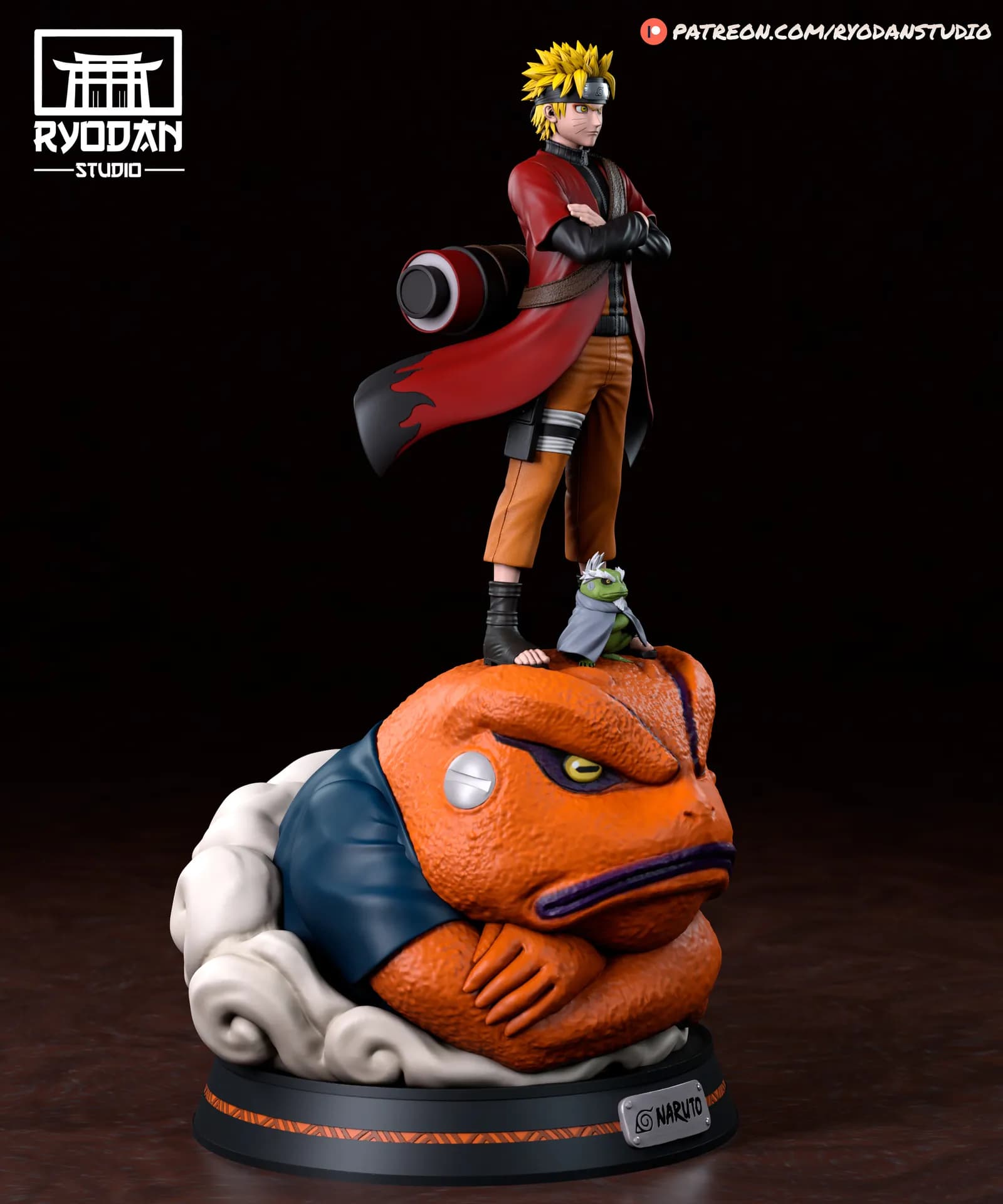 STL - Naruto Modo Sabio Ryodan Studio render 2