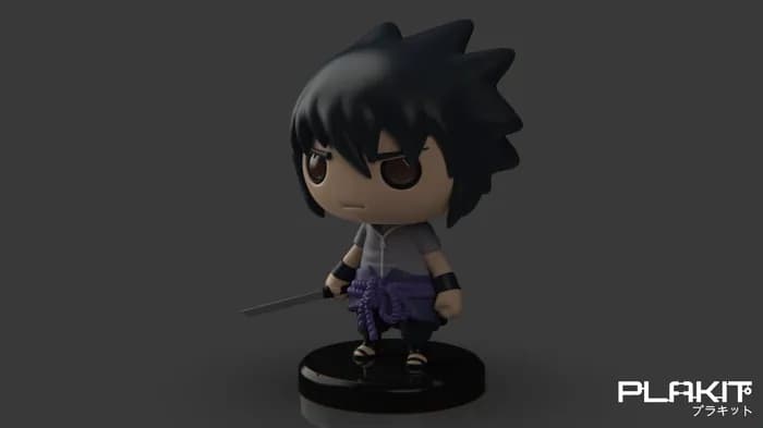STL - naruto sasuke plakit 2 render 4