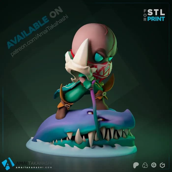 STL - nashorchibi render 4