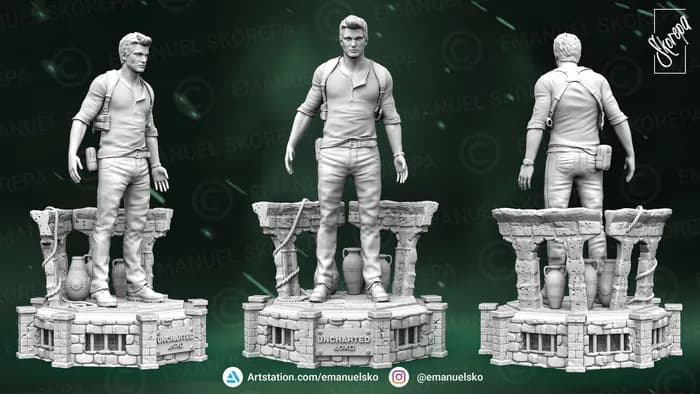 STL - Nathan Drake Uncharted 4