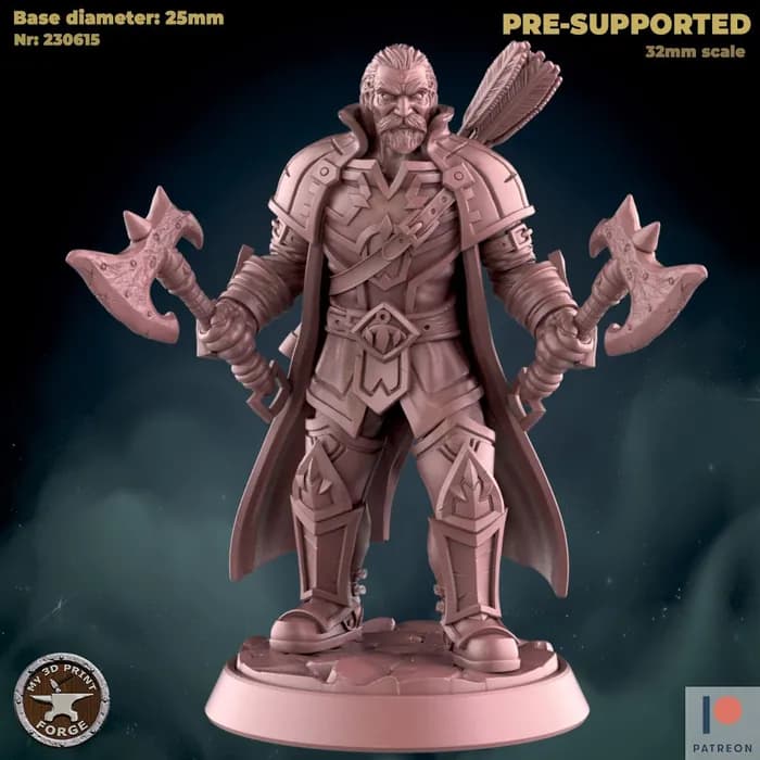 STL - nathanos with axes