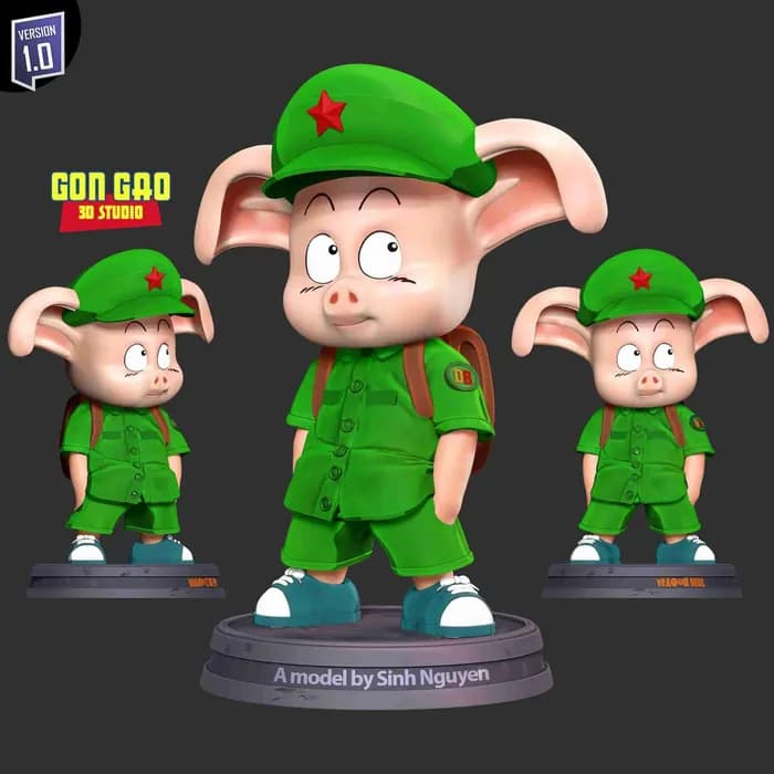 STL - naughty oolong dragon ball fanart