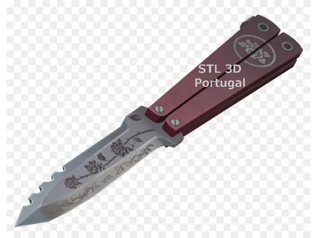 STL - Navaja Mariposa Black Rose (TF2)