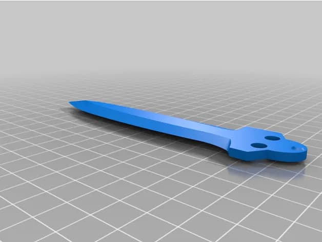 STL - Navaja Mariposa Black Rose (TF2) render 2