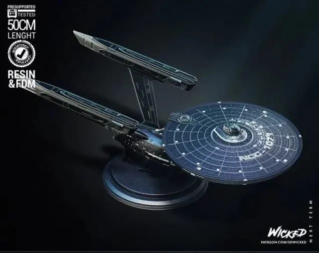 STL - Nave Enterprise NCC 1701 render 2