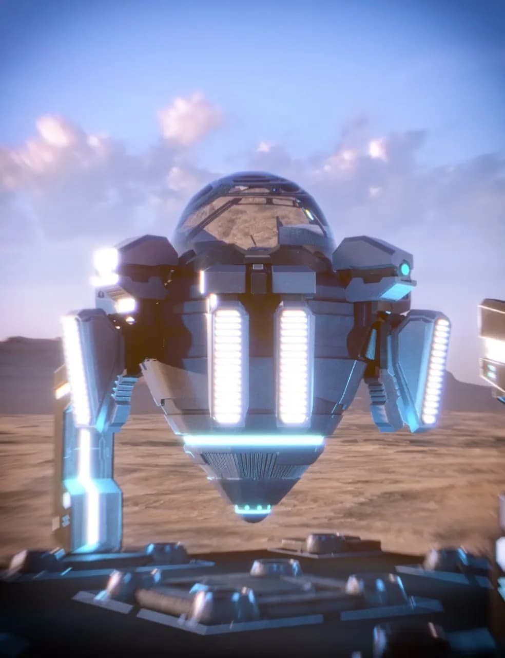 STL - Nave espacial futurista
