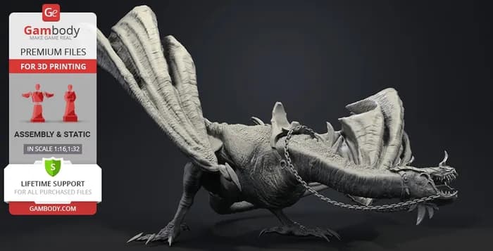 STL - nazgul fell beast diorama