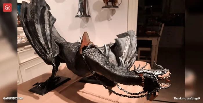 STL - nazgul fell beast diorama render 2