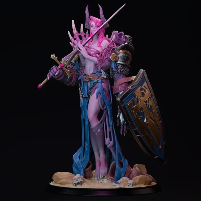 STL - Necromante demoníaca con armadura