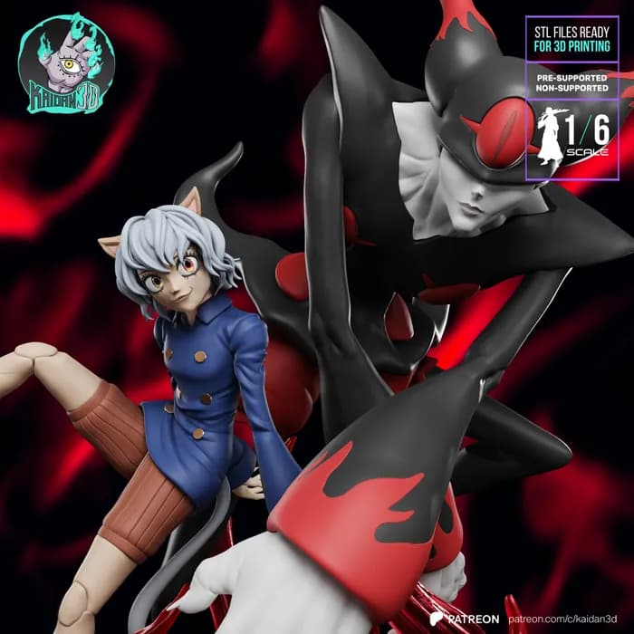STL - Neferpitou y Terpsichora render 2
