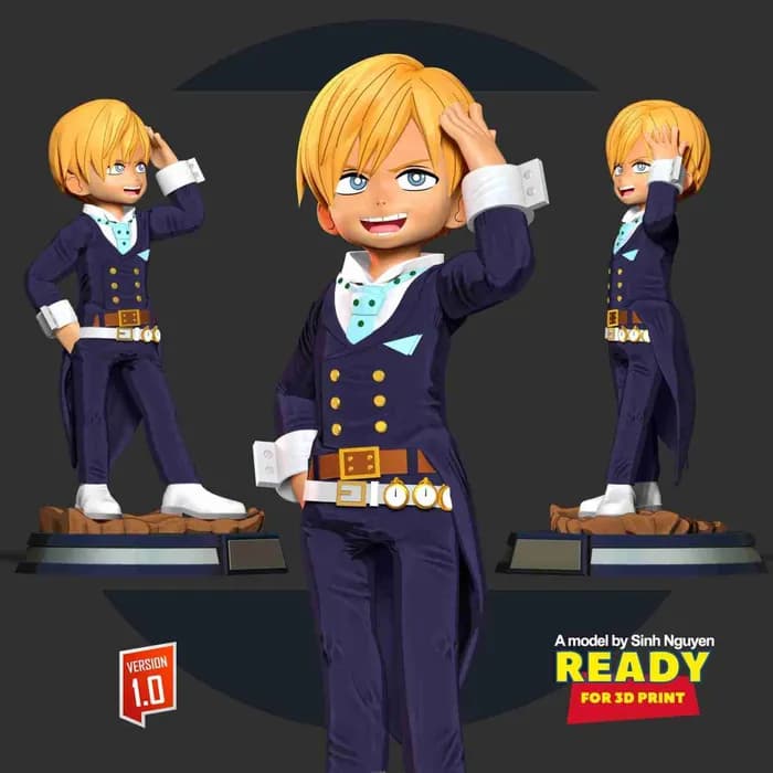 STL - neito monoma my hero academia render 2