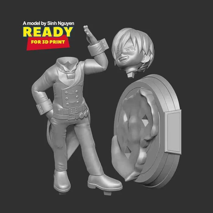 STL - neito monoma my hero academia render 3