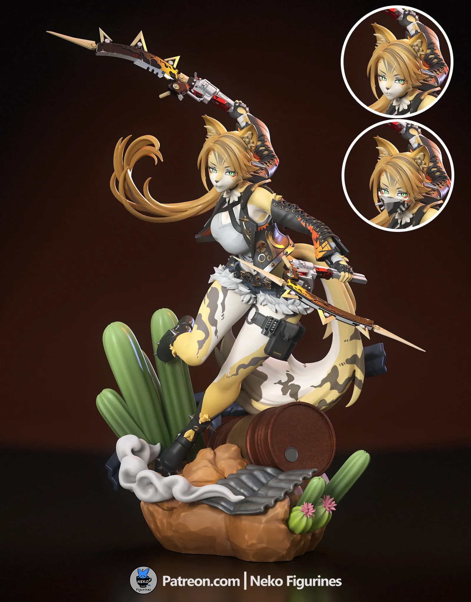 STL - Neko guerrera Zenless Zone Zero