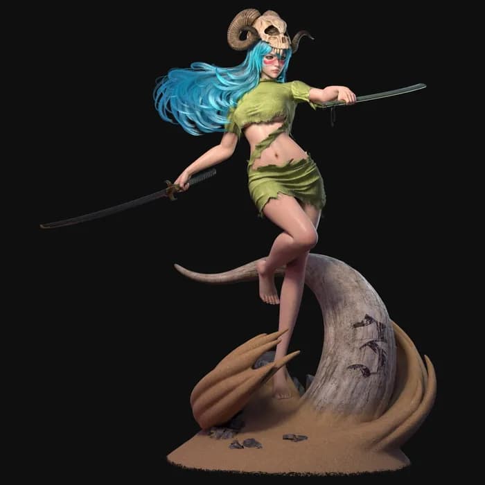 STL - nelliel tu odelschwanck bleach 3 render 2