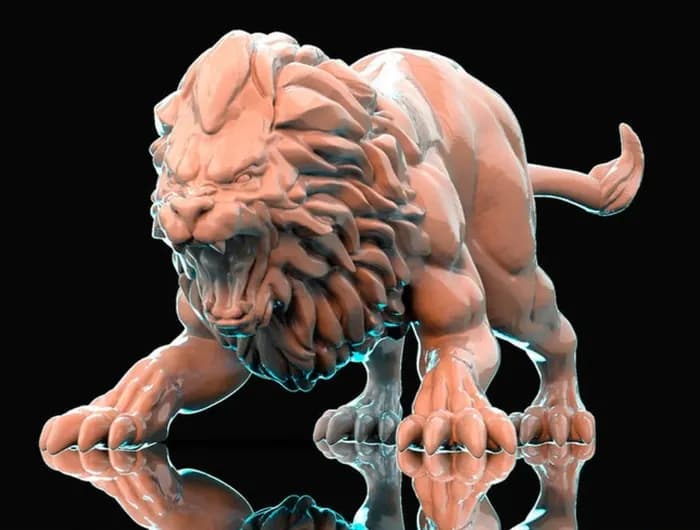 STL - nemean lion by air