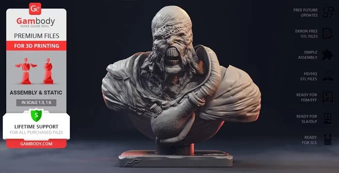 STL - nemesis bust resident evil