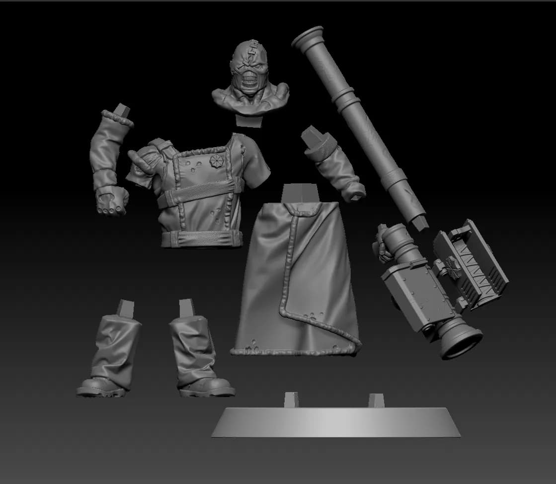 STL - Nemesis (split & keyed) render 3