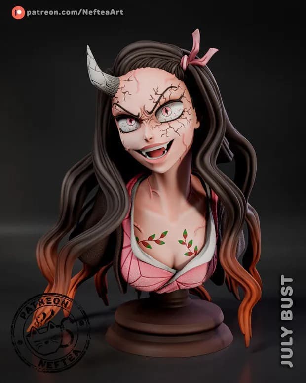 STL - nezuko bust