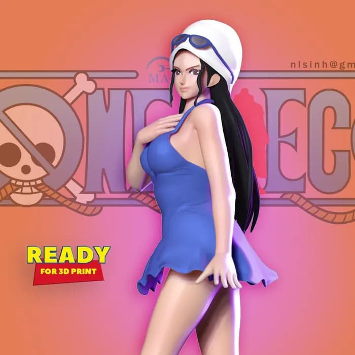 STL - nico robin one piece fan art 001