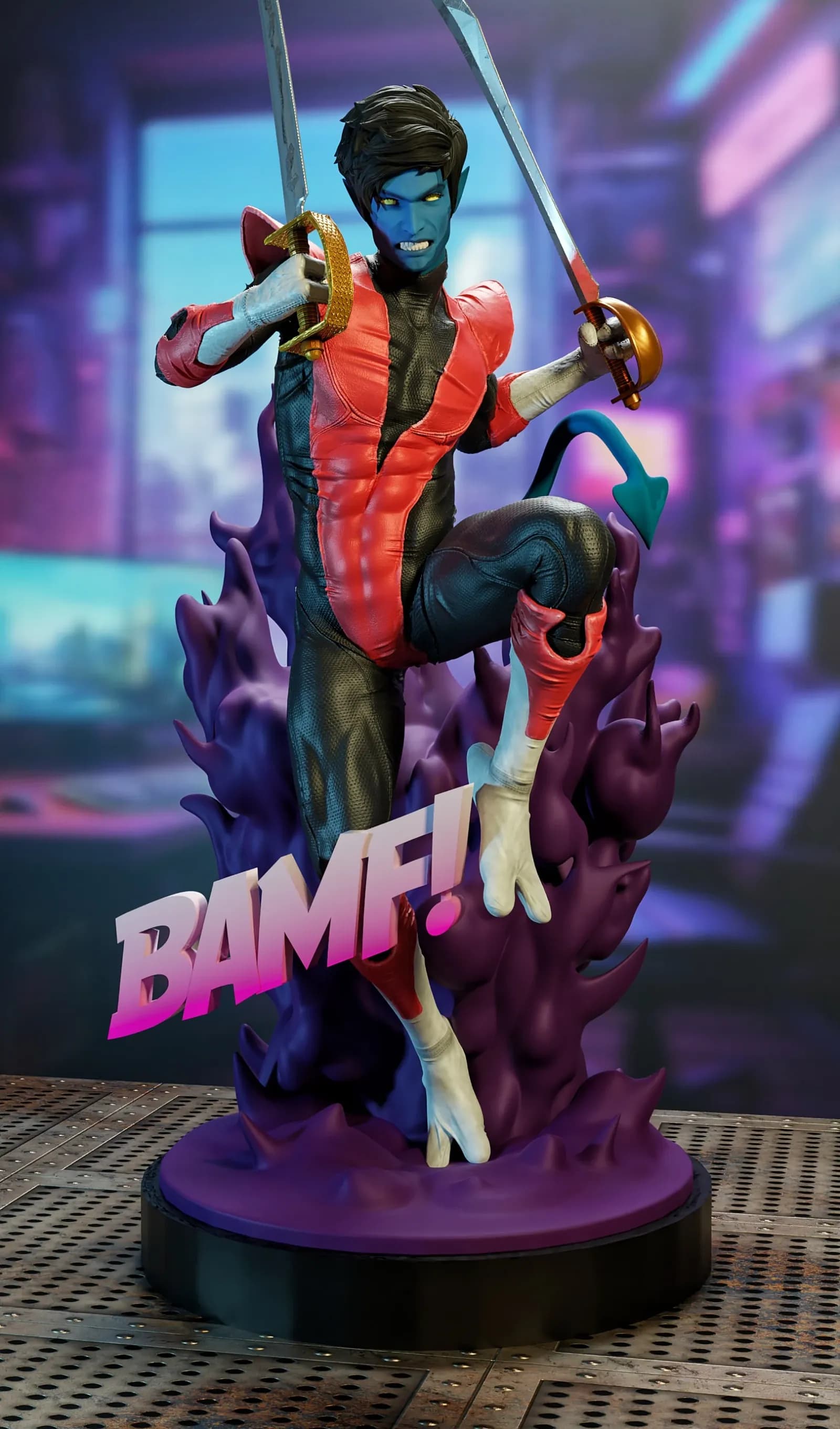 STL - Nightcrawler figura de acción