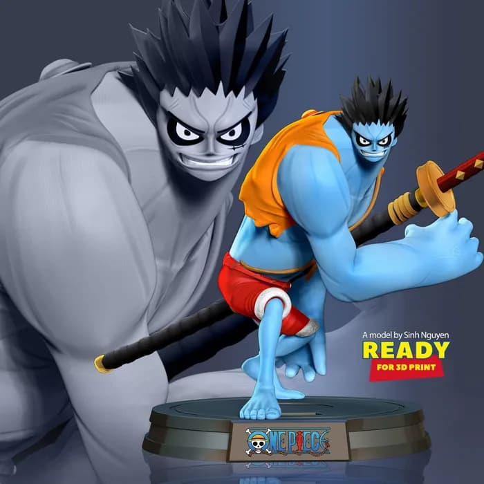 STL - nightmare luffy one piece fanart