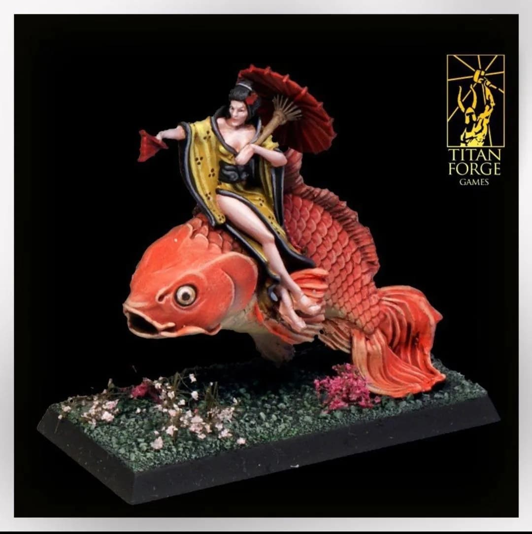 STL - Ninfa Koi montada