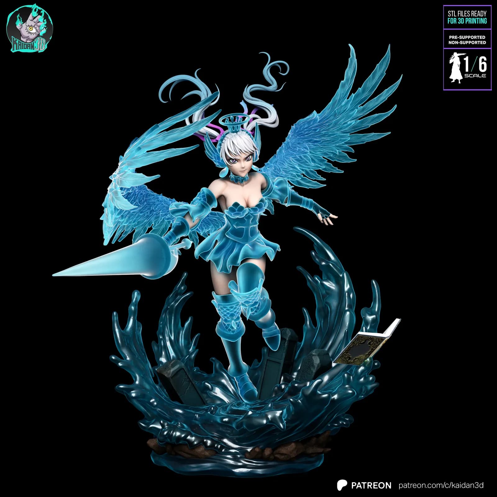 STL - Noelle Silva Ángel De Hielo render 2