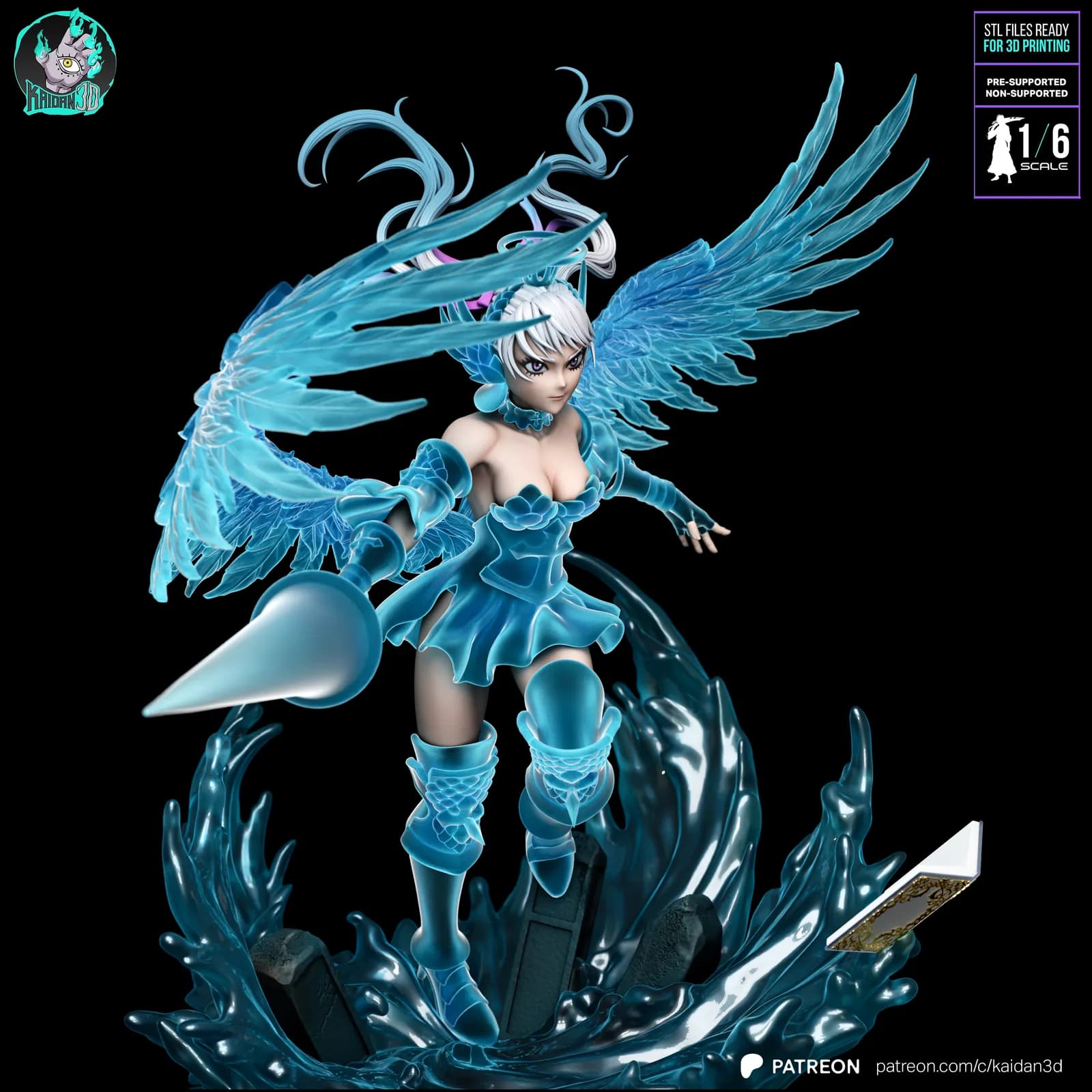 STL - Noelle Silva Ángel De Hielo render 4