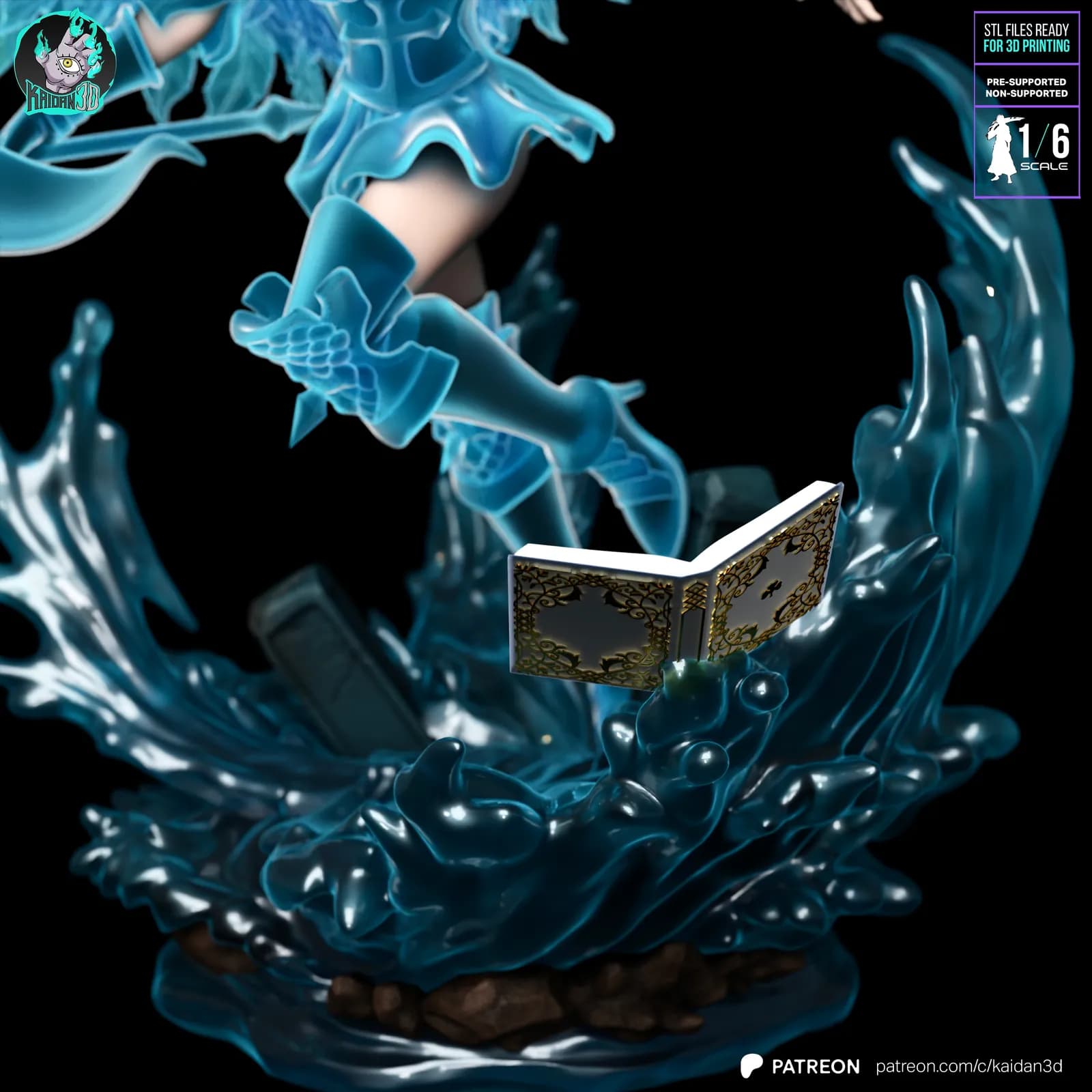 STL - Noelle Silva Ángel De Hielo render 5