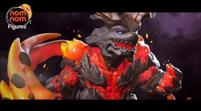 STL - nomnom chibi ifrit render 2