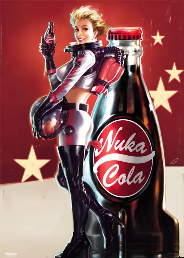 STL - Nuka Cola Girl estilo retro