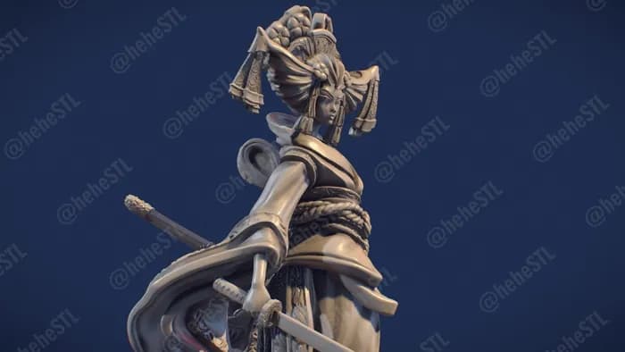 STL - o yumi 3d printable miniature