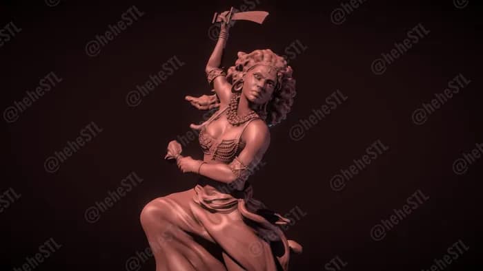 STL - o yumi 3d printable miniature render 2