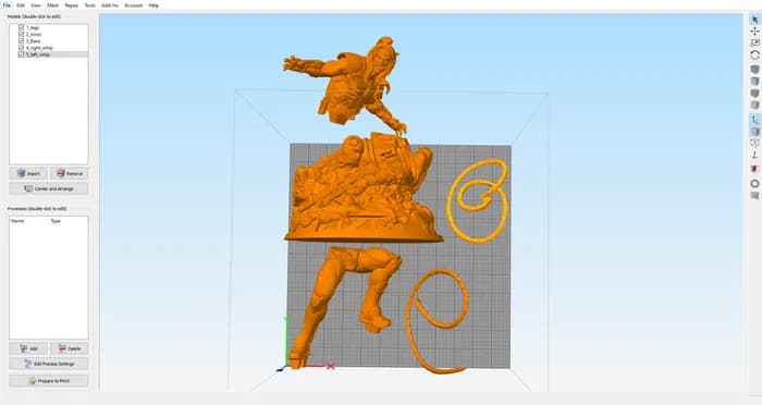 STL - Omega Red figura render 3