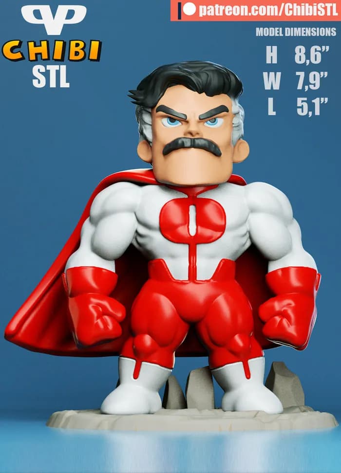 STL - omni man chibi
