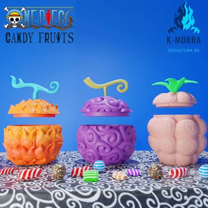STL - one piece evil fruits caramel