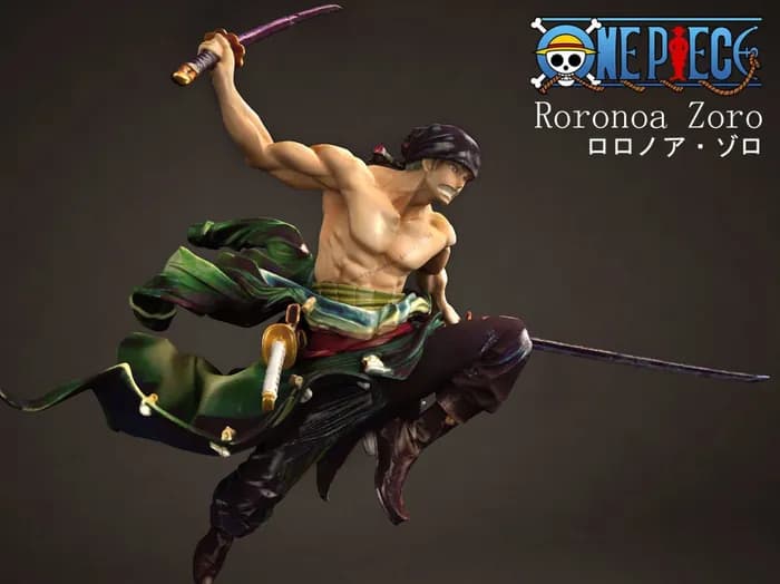 STL - one piece zoro cgtrader