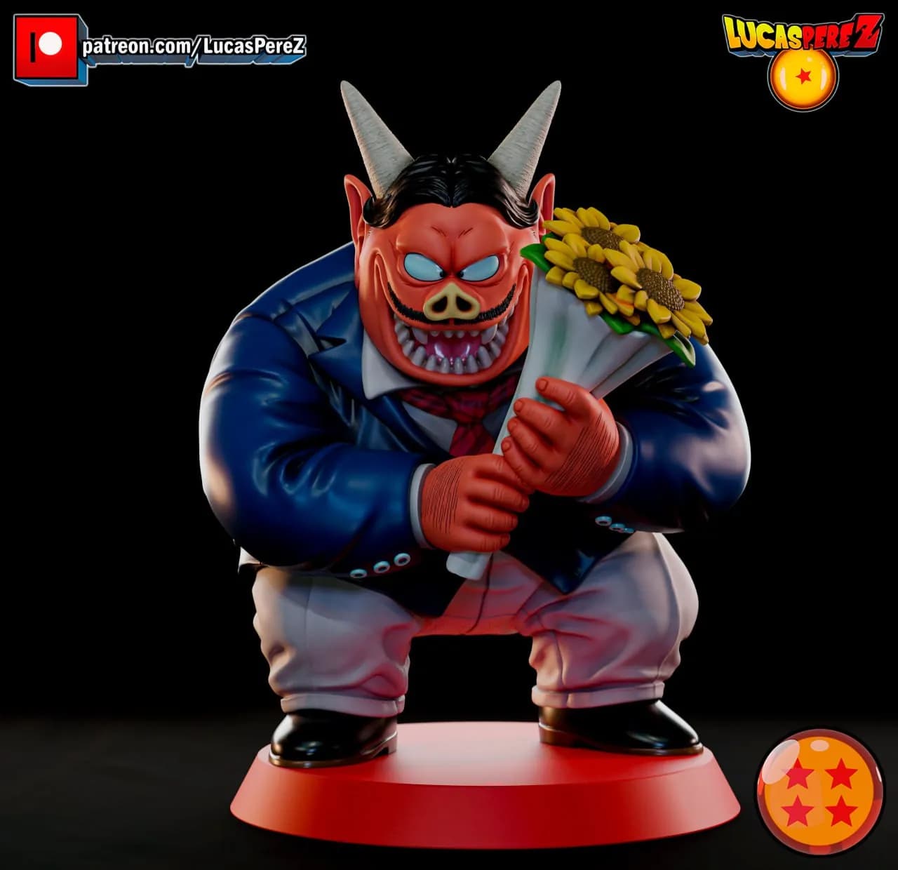 STL - Oolong Demonio Figura