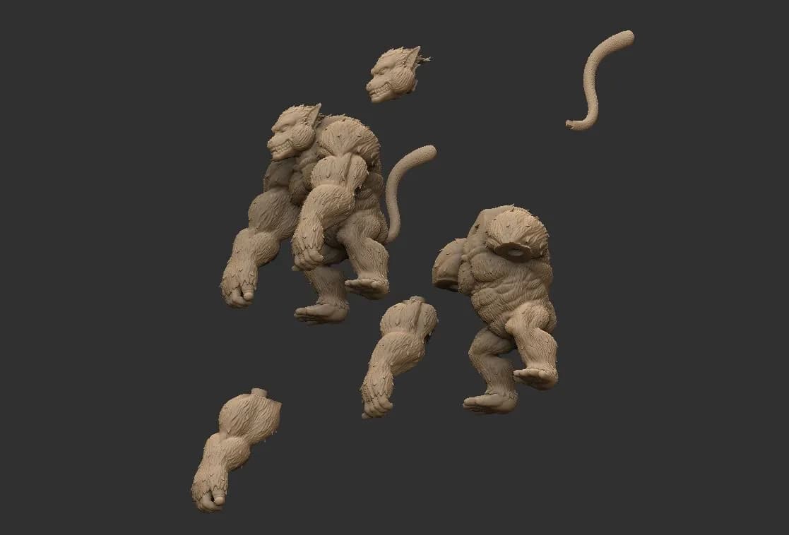 STL - Oozaru GOKU render 5