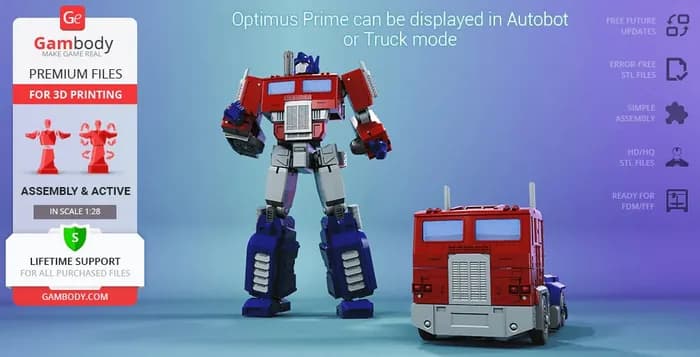 STL - optimus prime gambody
