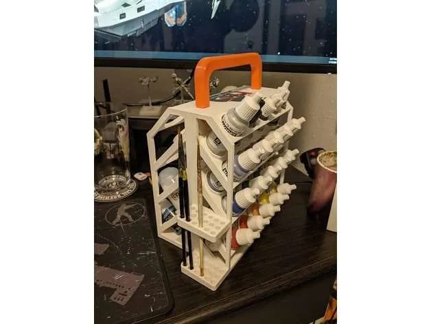 STL - Organizador de Pintura y Pinceles